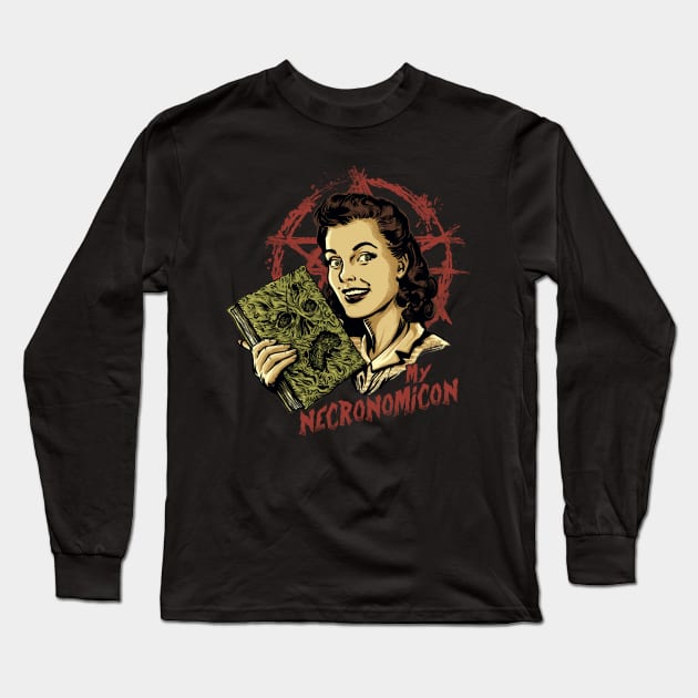 Necronomicon Long Sleeve T-Shirt by RedBug01